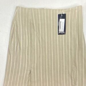 Nasty Gal Tan Striped Mini Skirt